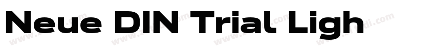 Neue DIN Trial Ligh字体转换